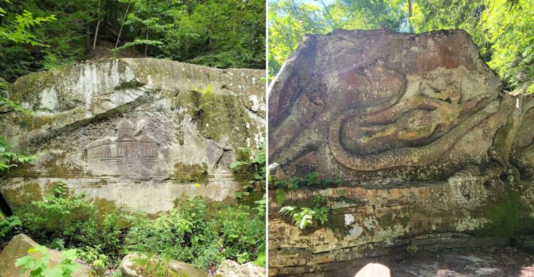 The Mysterious Ohio Rock Where A Blacksmith’s Carving Still Sparks Curiosity