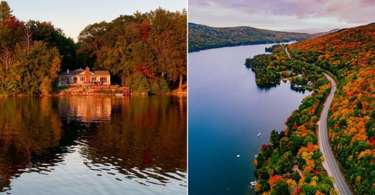 The New Hampshire Lakeside Escape Locals Call Their Peaceful Fall Getaway