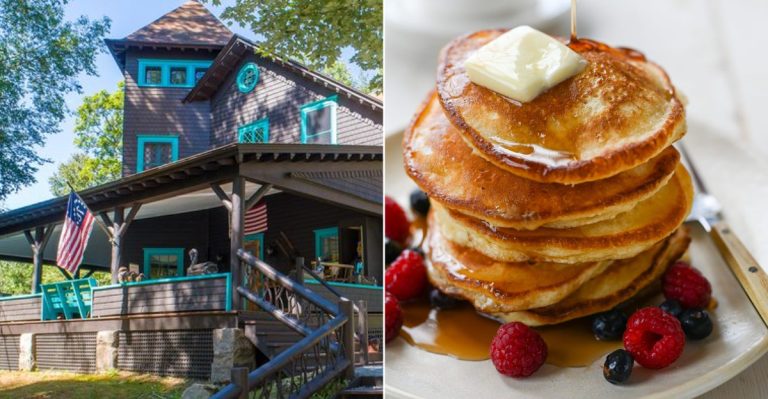 The New York Mountain Lodge That Serves Pancakes Big Enough To Replace Your Weekend Plans