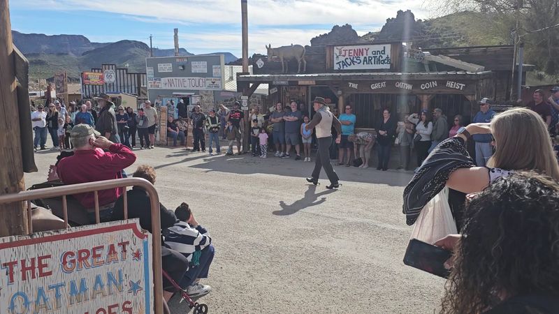 Wild West Gunfight Shows On Main Street