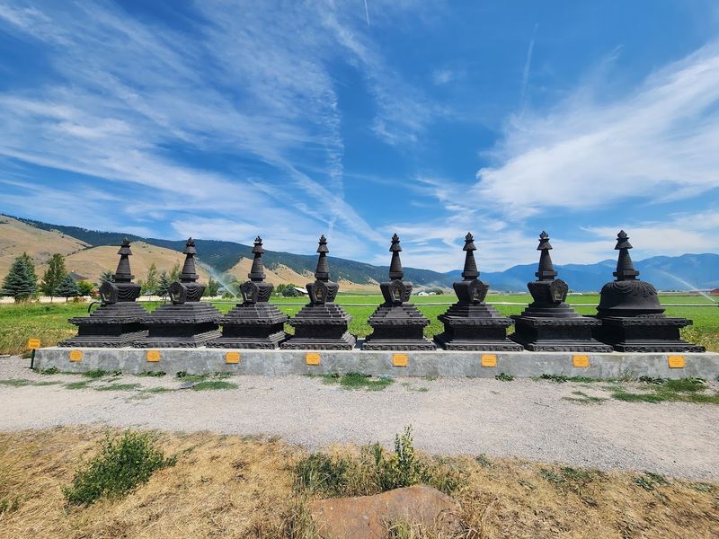 The One Thousand Stupas Lining The Outer Circle