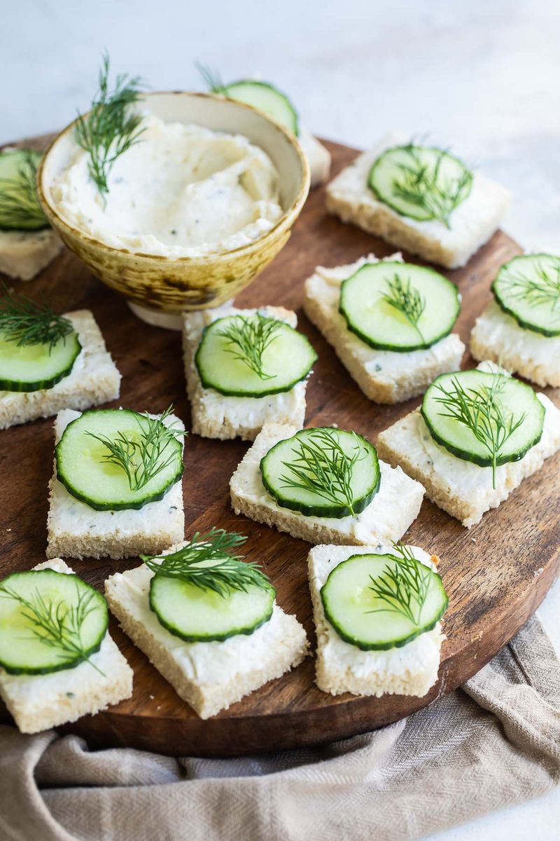 The Cucumber and Cream Cheese Sandwich