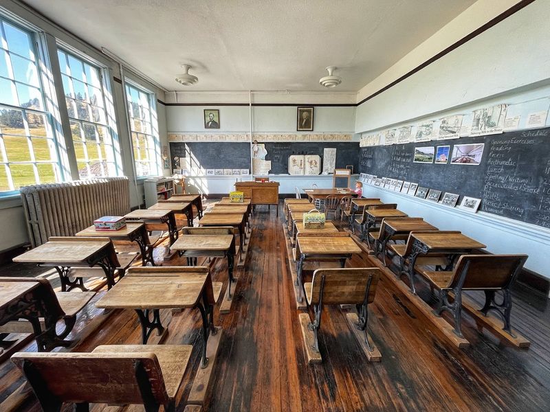 The Molson Schoolhouse And Its Perfectly Preserved Classrooms