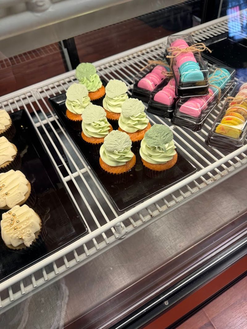 The Pastry Display Looks Like A Magazine Spread