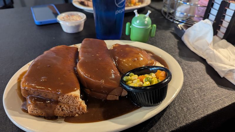 Biscuits And Gravy That Hugged The Plate