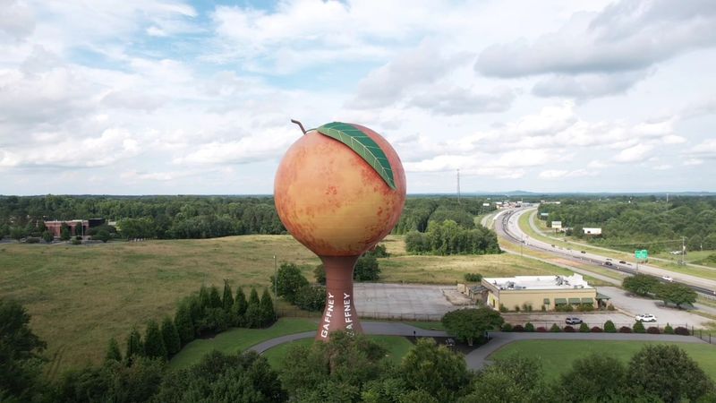 The Peachoid Giant Peach Water Tower, Gaffney The Peachoid Giant Peach Water Tower, Gaffney