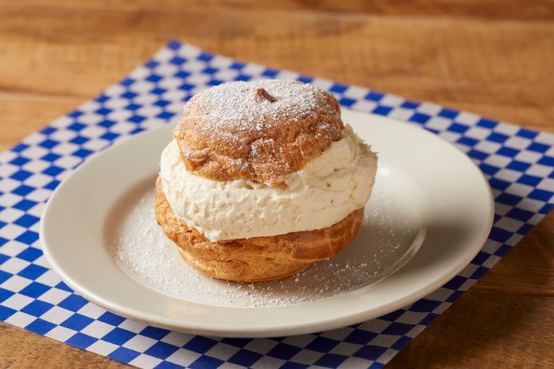Black Forest Cake And Homemade Cream Puffs Round Out The Meal