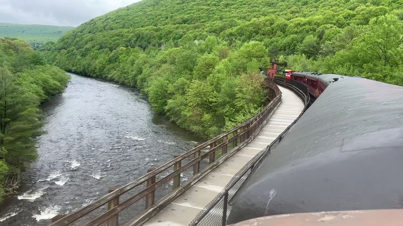 The Journey Follows the Lehigh River Through Stunning Gorge Scenery