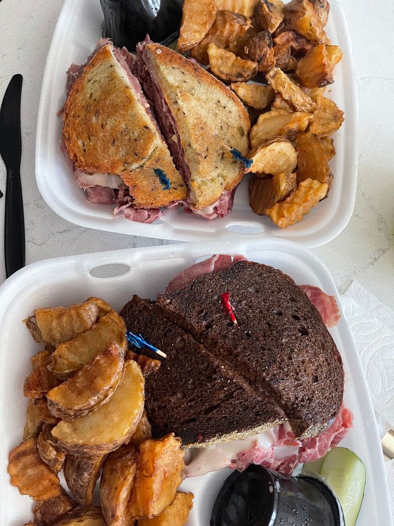The Reuben and Its Sky-High Meat