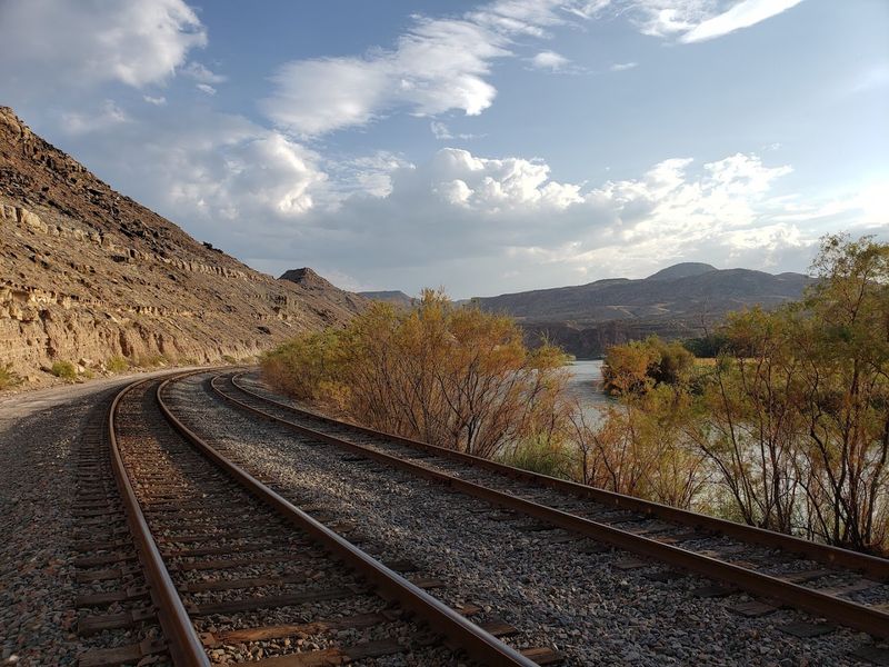 First Steps Into The Canyon: The Trail Begins At The Train Tracks