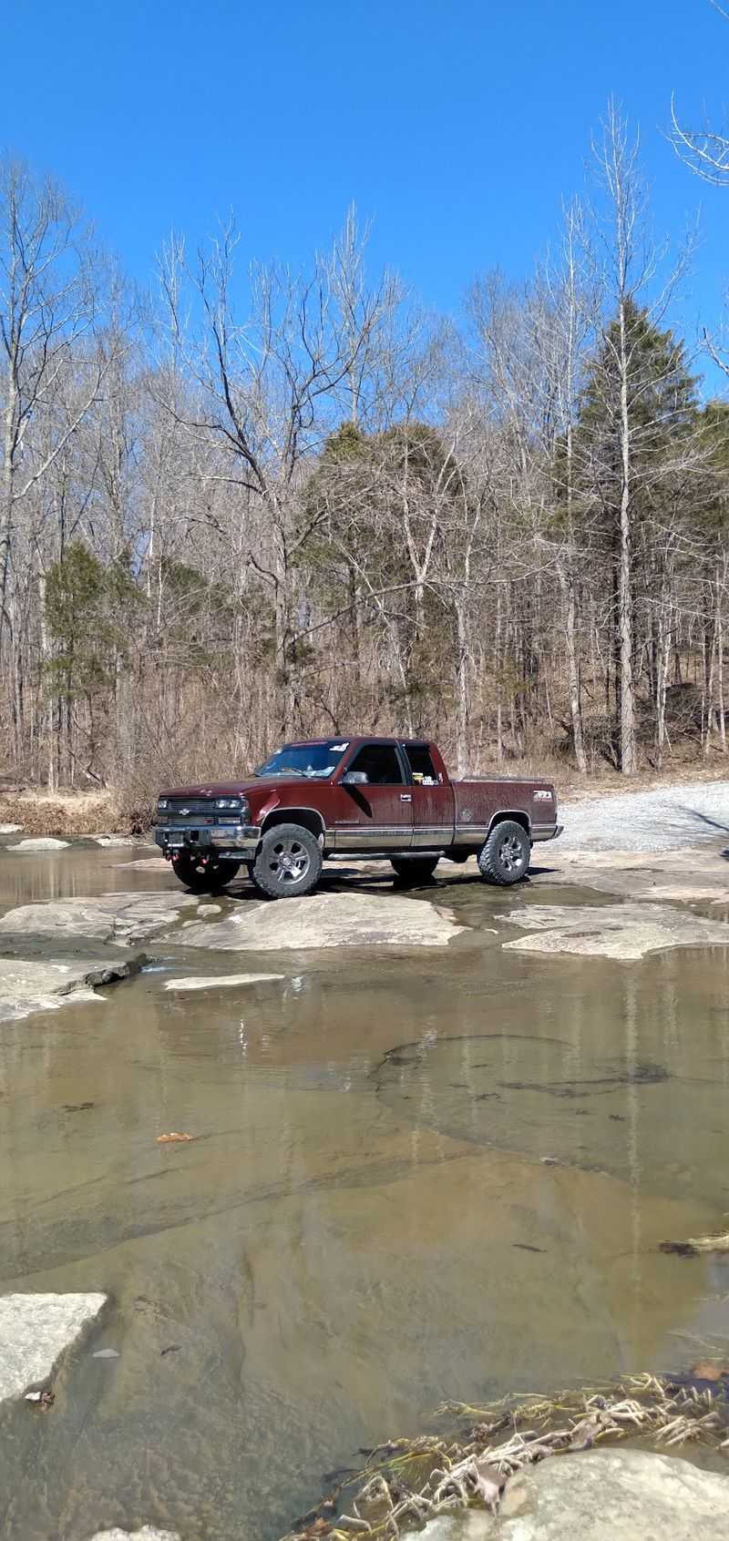 The Road That Crosses A Waterfall
