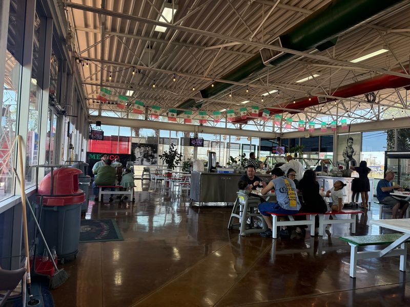 The Roomy, Market-Style Atmosphere