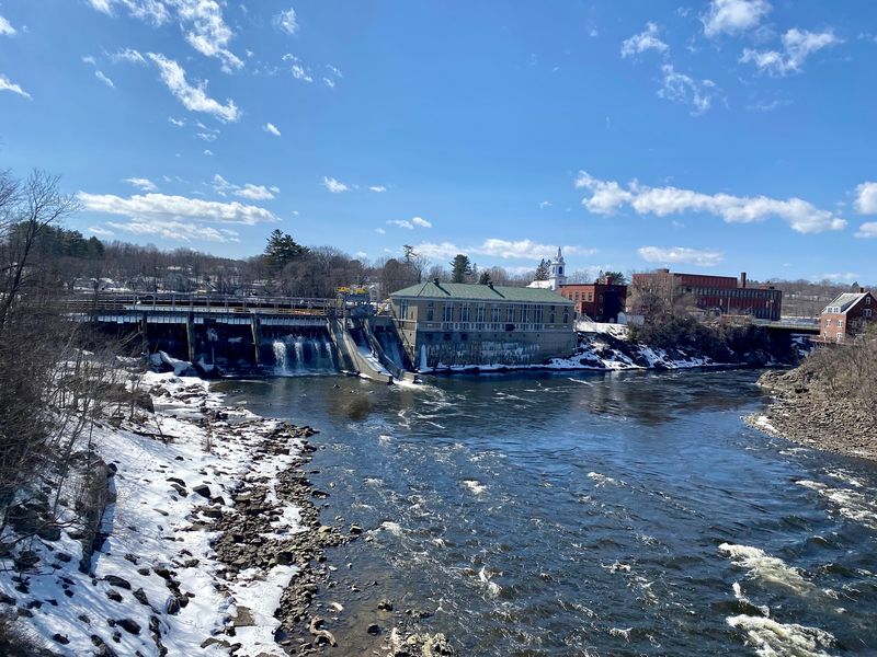 The Rushing Kennebec River Gorge The Rushing Kennebec River Gorge