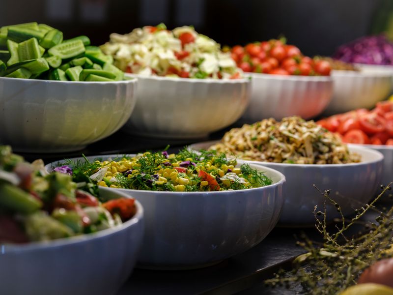The Salad Table Changes Pace