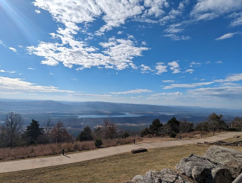 A Quiet Overlook With A Vast River Valley Panorama