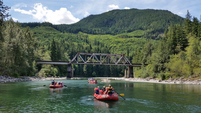 The Skykomish River And Outdoor Water Activities