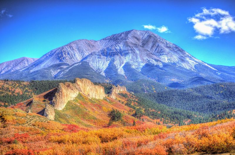 The Spanish Peaks Standing Guard Over Everything
