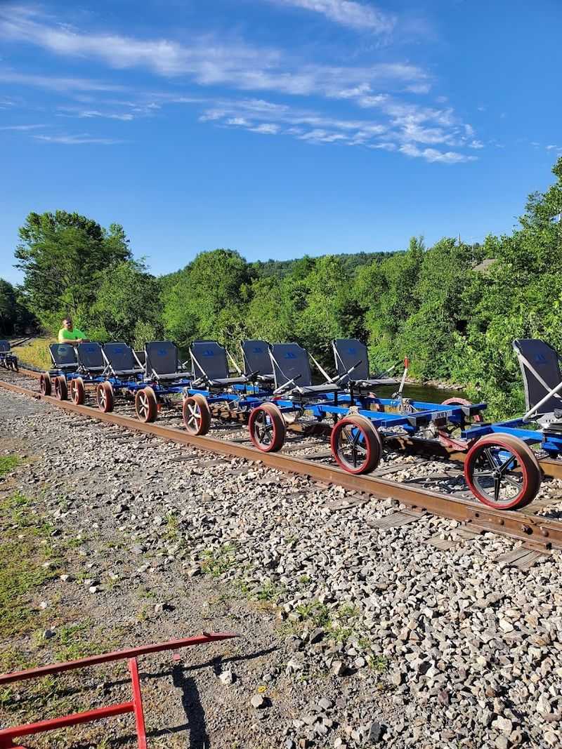 The Rail Bikes Come in Tandem and Four-Seat Configurations