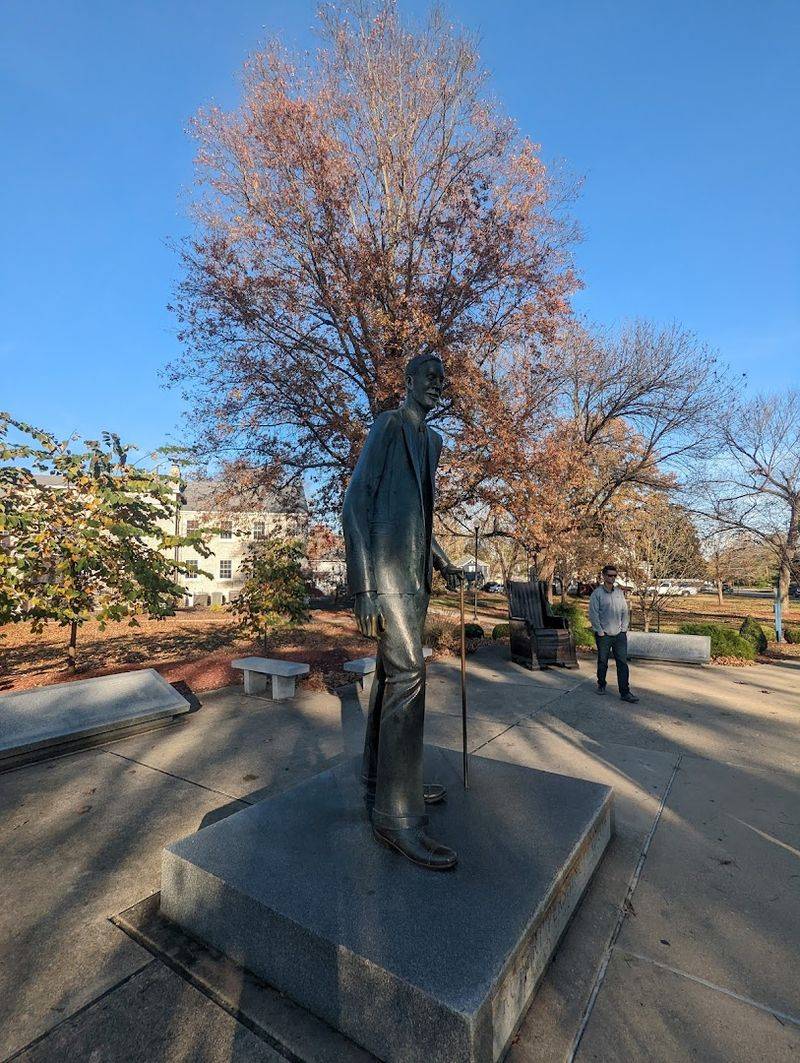 The Statue Shows The Scale