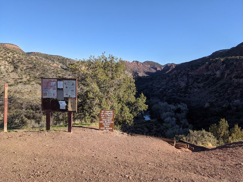 The Steep Drop Into Sycamore Canyon