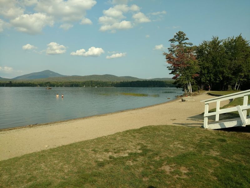 Webb Lake And The Sandy Beach