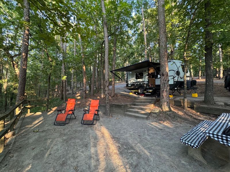 Camping Near The River Turned