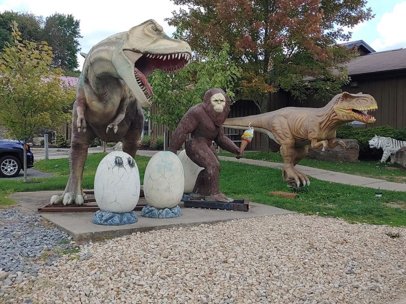 The T-Rex and Bigfoot Guarding The Parking Lot