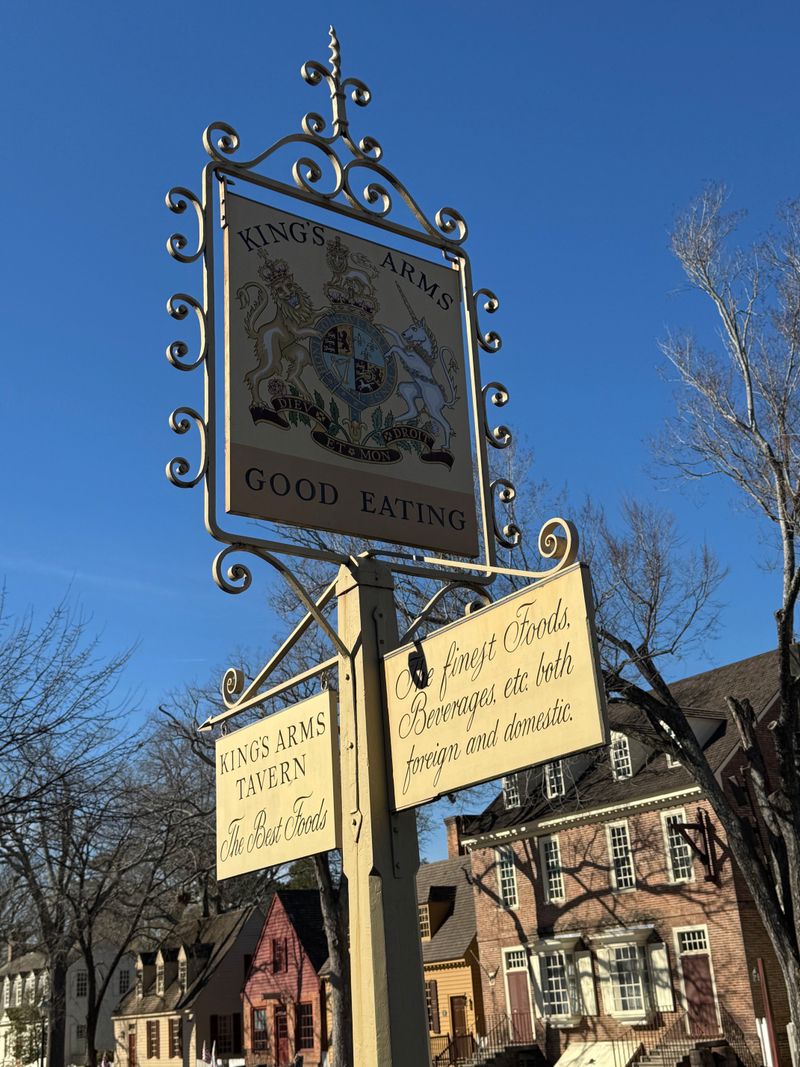 King’s Arms Tavern — 416 E Duke of Gloucester St