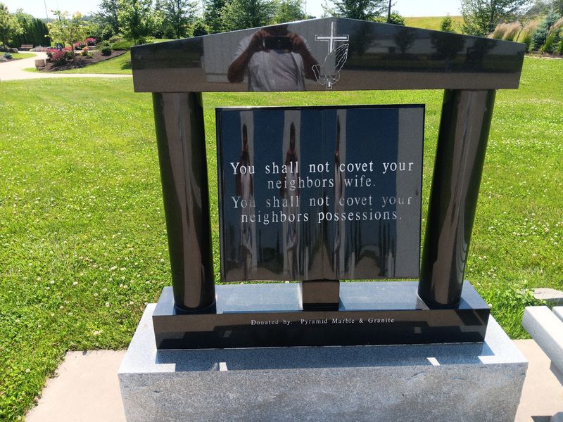 The Ten Commandments Etched In Marble