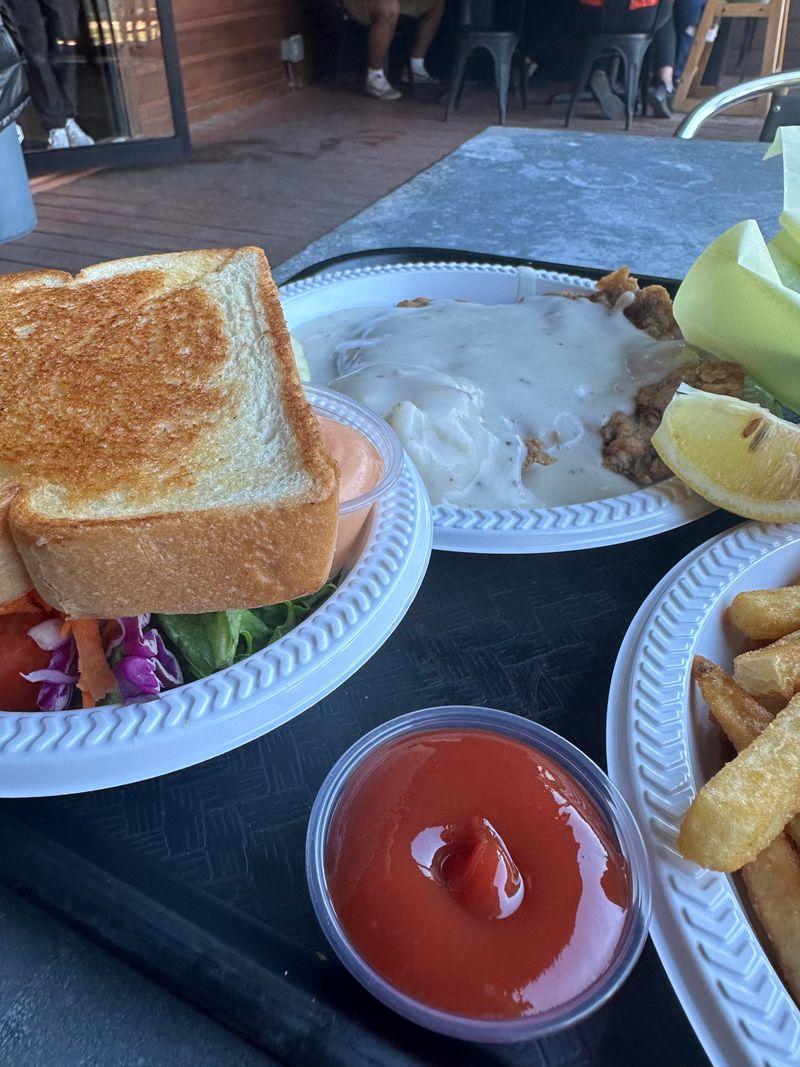 Chicken Fried Steak On A Cloud Of Toast