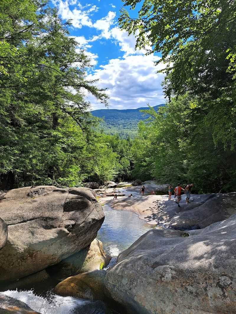 Natural Water Slides Carved By The River