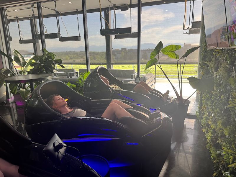 The Upstairs Adult Lounge With A Bar And Massage Chairs The Upstairs Adult Lounge With A Bar And Massage Chairs