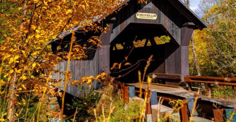 The Vermont Covered Bridge That’s A Fall Tradition For Generations