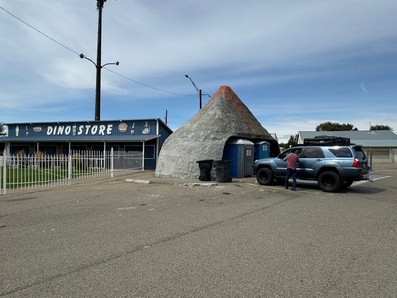 The Volcano Outhouse and the Dino-Store