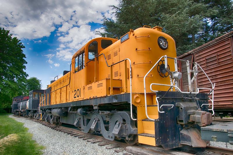 The Walking Trail Lined With Vintage Engines