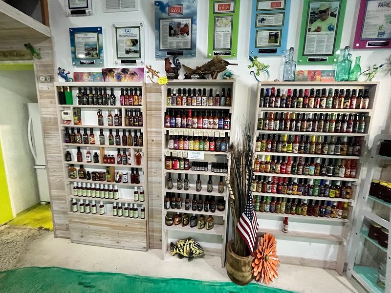 The Wall Of Hot Sauces