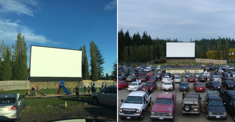 The Washington Drive-In Theater That Keeps Vintage Movie Magic Alive