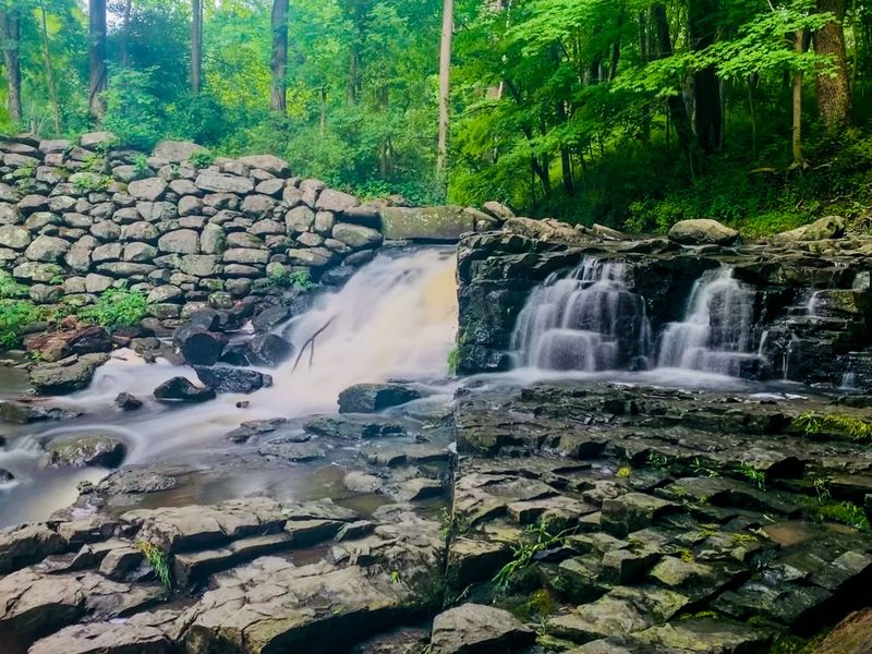 The Waterfall At The End Of The Paved Trail