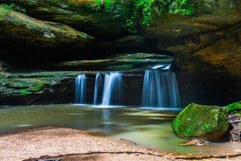 The Waterfall Inside The Cave