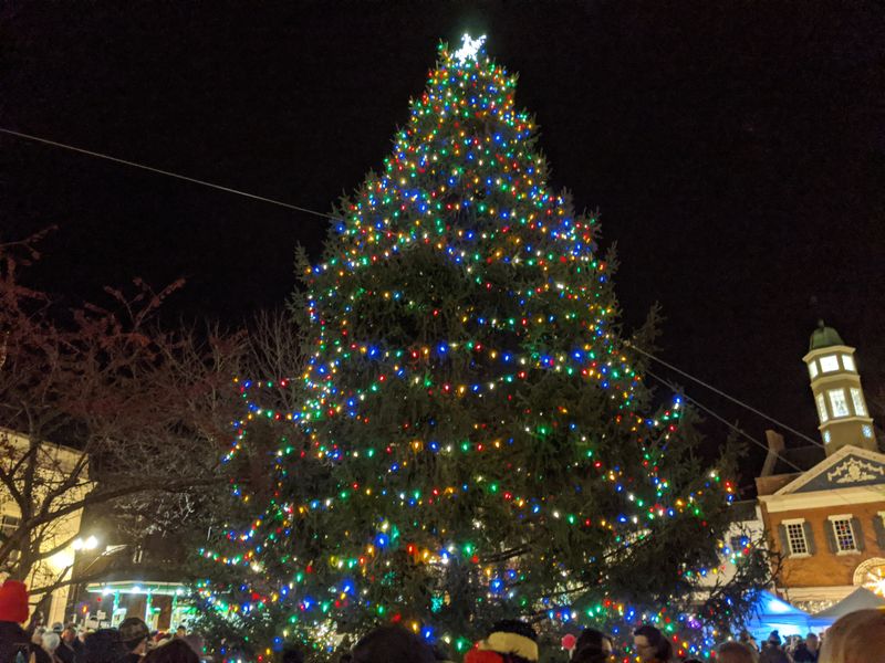 Triangle Park Becomes a Winter Gathering Spot