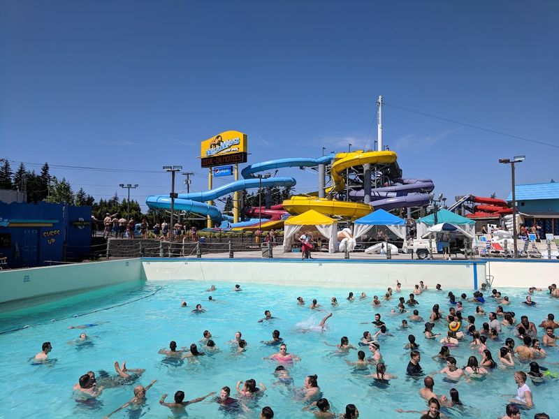 The Wave Pool And Water Attractions At Wild Waves
