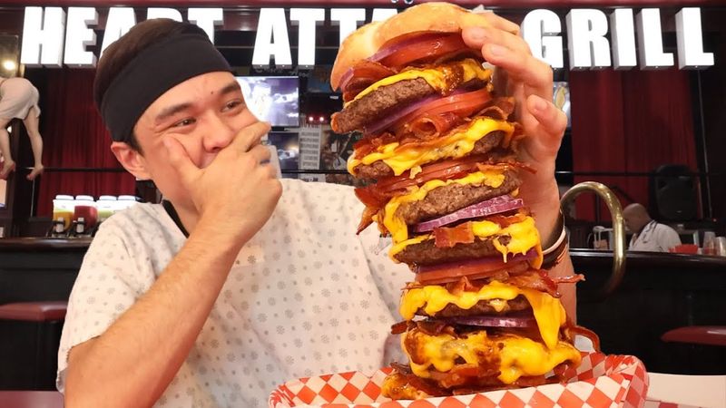 The Bypass Burger at Heart Attack Grill (Lubbock)