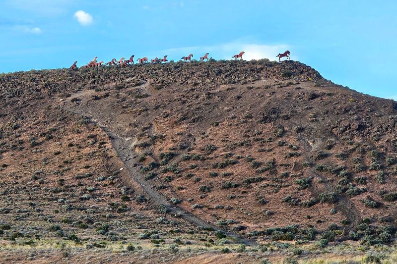The Wild Horses Monument Is Just Across The Highway The Wild Horses Monument Is Just Across The Highway