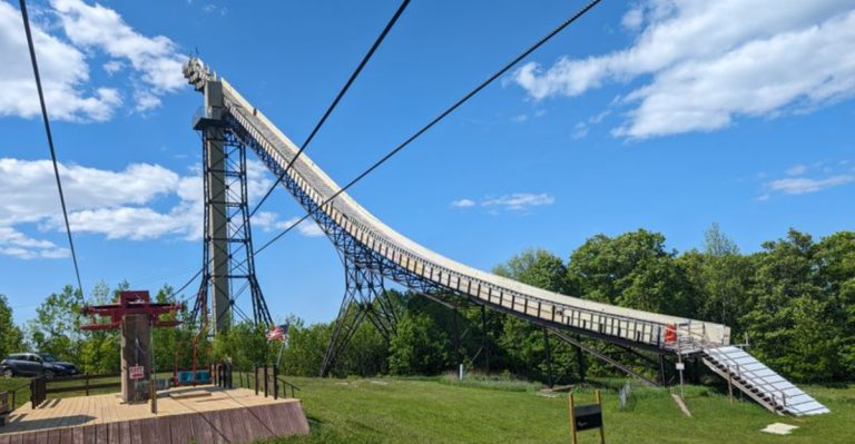 The World’s Largest Artificial Ski Jump Is Hidden In Michigan, And The Views Are Unreal