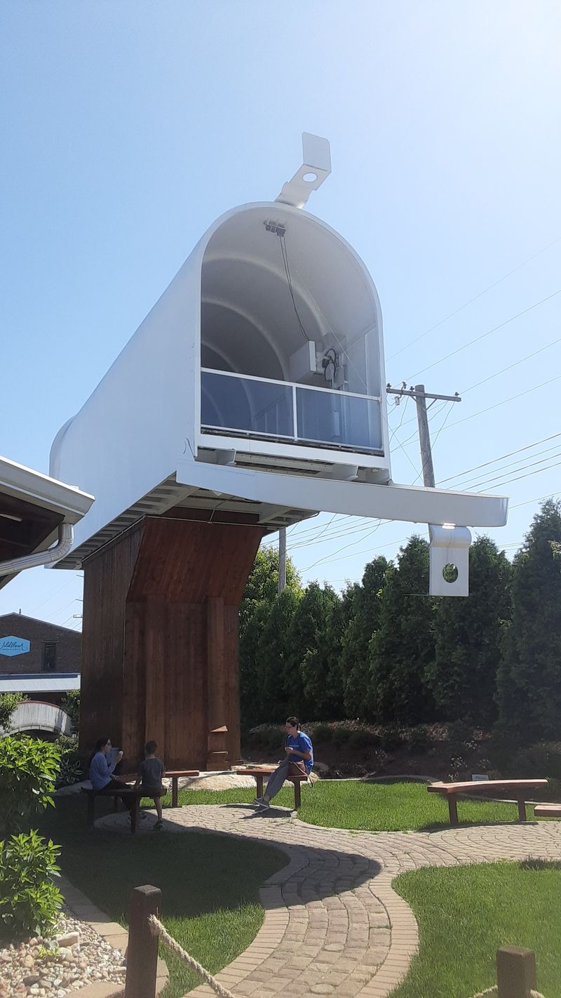 Mailbox With A Staircase And A Story