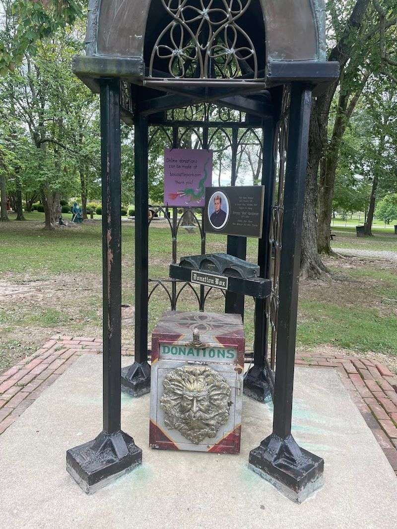 The memorial at its heart
