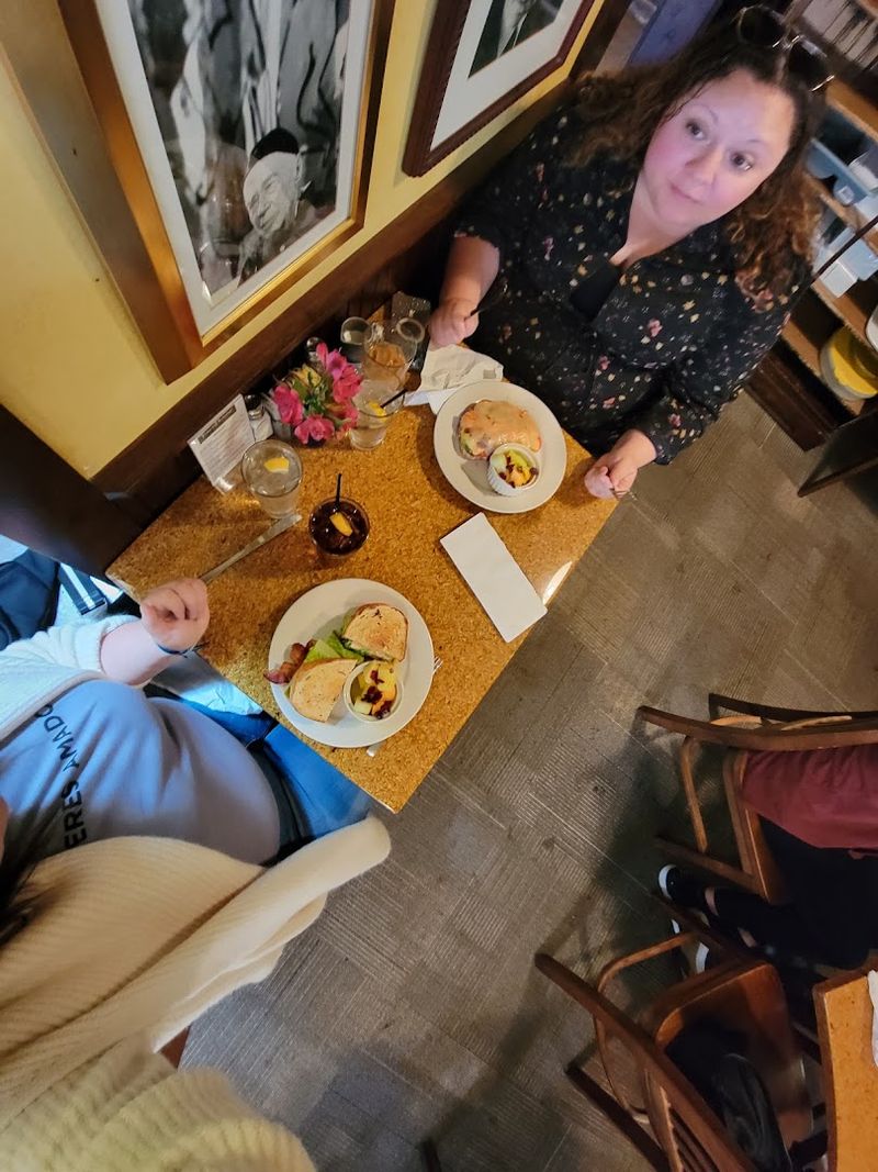 The quiche, soups, and dessert draw
