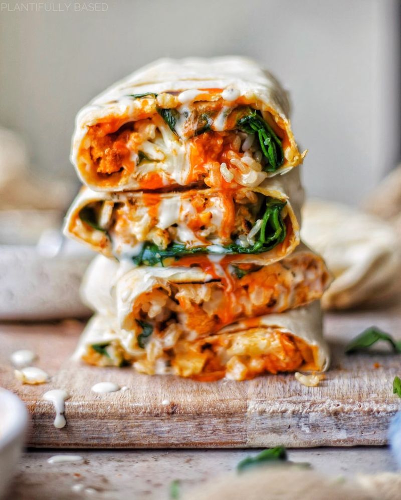 Buffalo Cauliflower Wraps