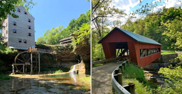These Ohio Mill And Covered Bridge Stops Make Spring Road Trips Feel Historic
