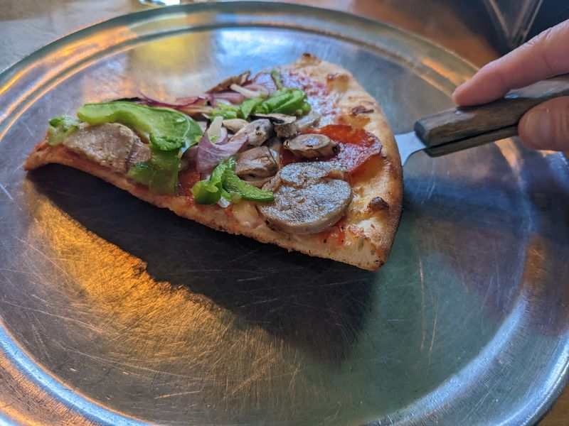 Thin, Crispy Crust With A Solid Undercarriage Thin, Crispy Crust With A Solid Undercarriage